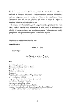 Modélisation des comportements des agriculteurs