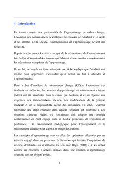 Stratégies d'apprentissage et motivation en terrain de stage
