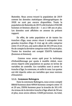 État d'esprit de la population locale et lutte contre la Covid-19