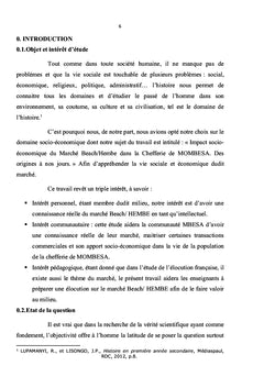 Impact socio-économique du marché Beach/Hembe