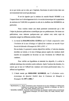 Impact socio-économique du marché Beach/Hembe