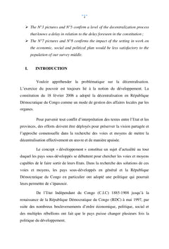 La décentralisation sur le développement des entités territoriales