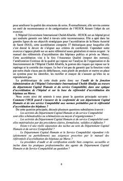 Contribution à l'audit de la fonction management
