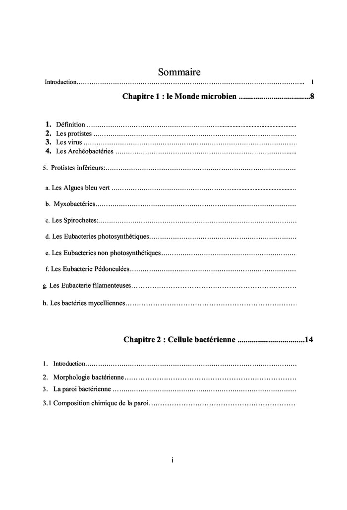 Microbiologie Générale