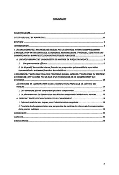 L'Impact de la Maîtrise des Risques par le Contrôle Interne Financier