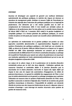 L'Impact de la Maîtrise des Risques par le Contrôle Interne Financier