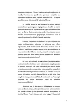 La doctrine Monroe et ses corollaires