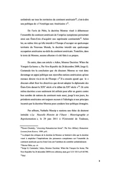 La doctrine Monroe et ses corollaires