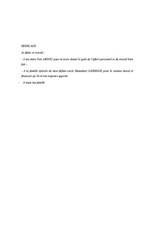 Structures et Fonctionnement d'un Système Agroforestier