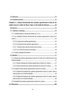 Structures et Fonctionnement d'un Système Agroforestier