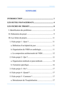 Projet de création d'un hôpital de jour en cardiologie