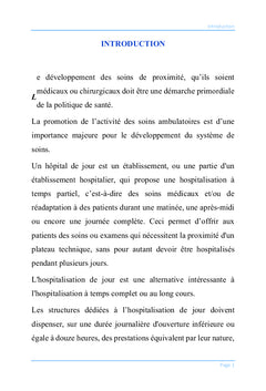 Projet de création d'un hôpital de jour en cardiologie