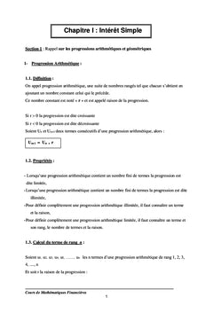 Maths Financières