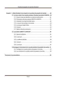 Procédures de Passation de Marchés à Sonatrach
