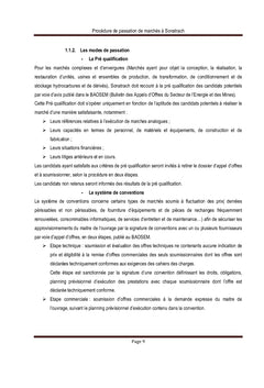 Procédures de Passation de Marchés à Sonatrach