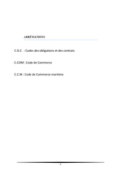 Commentaire de l'Article 627 du code de Commerce Tunisien