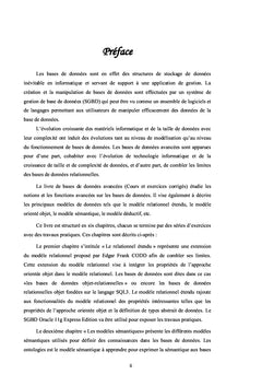 Bases de données avancées