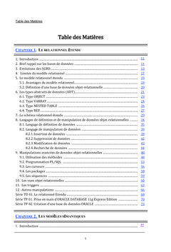 Bases de données avancées