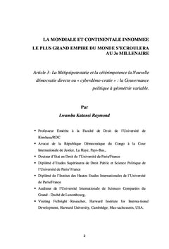 La Mondiale et Continentale Innommée