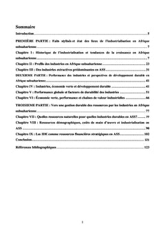 Industries et Développement durable en Afrique subsaharienne