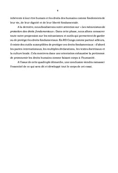 La question des droits fondamentaux en RD Congo