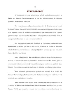 Analyse critique des prescriptions des antibiotiques et antipaludéens