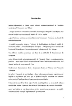 Tunisie: Réflexion sur Business modèle et étude comparative