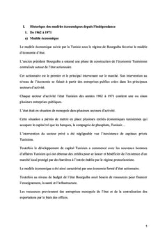 Tunisie: Réflexion sur Business modèle et étude comparative