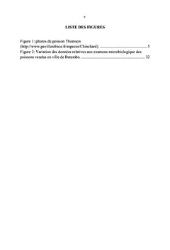 Analyse microbiologique des poissons congelés (Thomson)