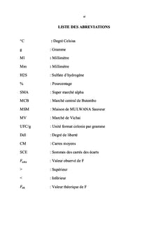 Analyse microbiologique des poissons congelés (Thomson)