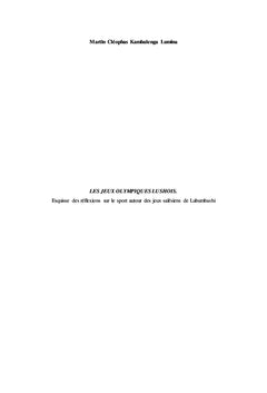 Les jeux olympiques lushois