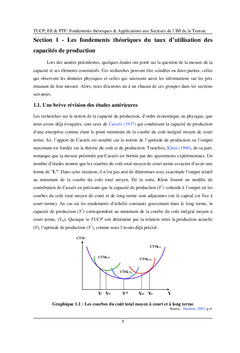 TUCP, Economie d'Echelle et Productivité Totale des Facteurs