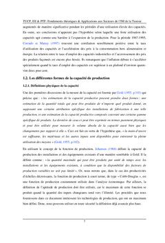 TUCP, Economie d'Echelle et Productivité Totale des Facteurs