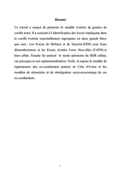 Gestion de conflit armé