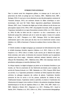 Dynamiques paysagères, connaissances ethnobotaniques et menaces