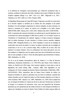 Dynamiques paysagères, connaissances ethnobotaniques et menaces