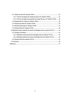 Etude des propriétés structurales et électroniques des hydrures TiFe-H
