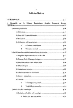 Etude nationale sur l'usage et les perceptions du MEOPA