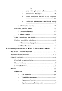 Etude nationale sur l'usage et les perceptions du MEOPA