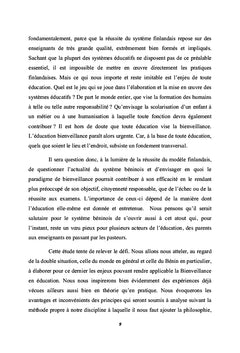 Bienveillance en éducation au Bénin