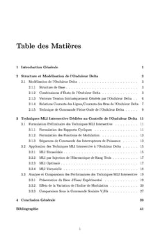 Onduleur Delta: Structure, Modélisation et Commande (Partie I)