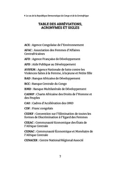 Genre et Inégalités en Afrique Centrale