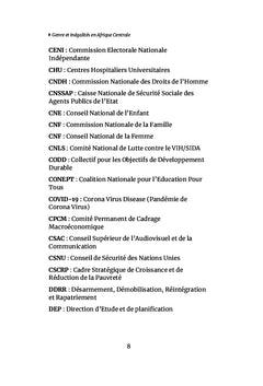 Genre et Inégalités en Afrique Centrale