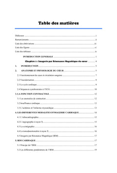 Quantification des anomalies de contraction cardiaque en IRM