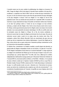 La protection des réfugiés maliens au Burkina Faso