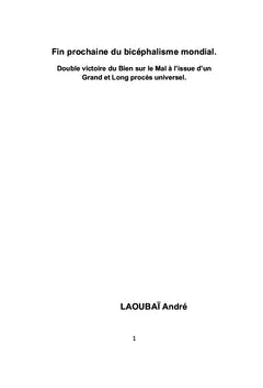 Fin prochaine du bicéphalisme mondial
