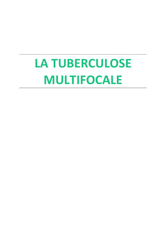 La tuberculose multifocale