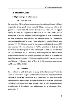 La tuberculose multifocale
