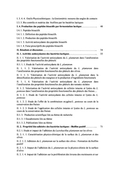Valorisation des propriétés fonctionnelles des bactéries lactiques