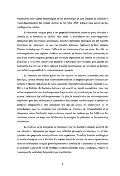 Valorisation des propriétés fonctionnelles des bactéries lactiques